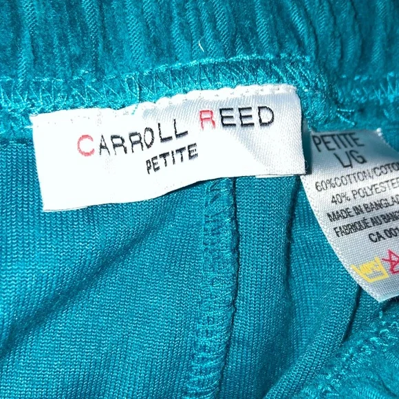 Teal Wide Leg Pants - Picture 2 of 3